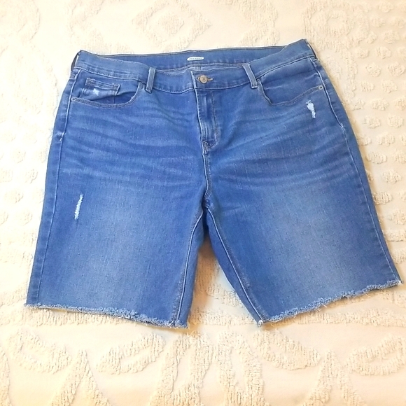 Denim Cutoff Shorts - Picture 1 of 5